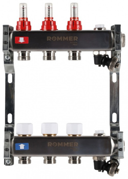 Для отопления Rommer  1"/3/4"x3 с расходомерами (RMS 1201 000003)