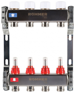 Для отопления Rommer  1"/3/4"x4 с расходомерами (RMS 1200 000004)