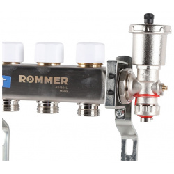 Для отопления Rommer  1"/3/4"x4 с запорными клапанами (RMS 3210 000004)
