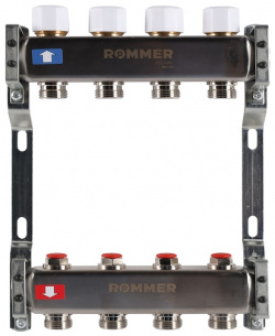 Для отопления Rommer  1"/3/4"x4 с запорными клапанами (RMS 3200 000004)