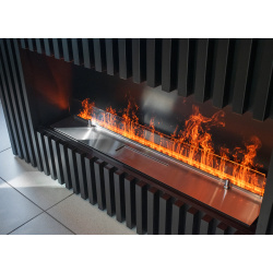 Встраиваемый очаг в модуль Schones Feuer  3D FireLine 1000 Pro стальной