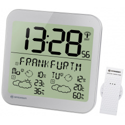Проекционные часы Bresser  MyTime Meteotime LCD серебристые