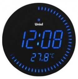 Настенные часы с будильником Uniel  BV 10B (UTL 10B)