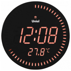 Современные настенные часы Uniel  BV 10R (UTL 10R) светодиодные