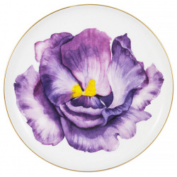 Тарелка десертная Anna Lafarg Emily Flowers  Iris в подарочной упаковке AL 504IR E11