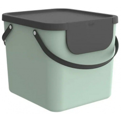 Контейнер для сортировки мусора Rotho Albula 40л  зеленый лед 10410