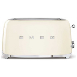 Тостер на 4 ломтика Smeg 50’s Style  кремовый TSF02CREU Серия 50 s меняет