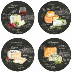 Набор тарелок для сыра Easy Life World Of Cheese  4шт R0463/WOCH Любители