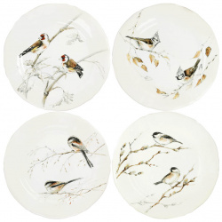 Набор тарелок десертных Gien Oiseaux Foret 1854B4AD26 Изящная и нежная коллекция
