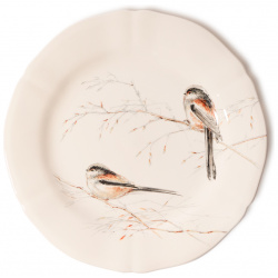 Тарелка десертная Gien Oiseaux Foret Синица 1854ADE326 