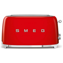 Тостер на 4 ломтика Smeg 50’s Style  красный TSF02RDEU Серия 50 s меняет