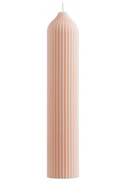 Свеча декоративная Tkano Edge 25 5см  цвет бежево розовый TK22 CND0012
