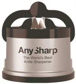 Точилка для ножей AnySharp пластиковый корпус  цвет серебристый ASKSSIL