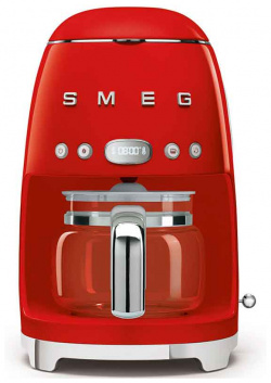 Кофеварка капельная Smeg 50’s Style  цвет красный DCF02RDEU
