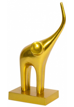 Статуэтка Гарда Декор Слон золотой на подставке Garda Decor C1290 