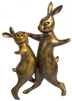 Статуэтка Гарда Декор Танцующие кролики Garda Decor D1831 Тематические фигуры из