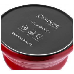 Турка Ceraflame Ibriks с индукционным покрытием 0 65л  цвет красный D97361
