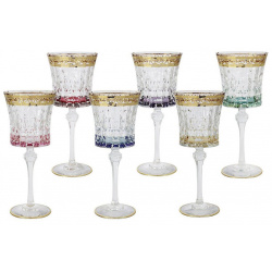Набор бокалов для вина Same Цветная Флоренция  6шт SM3171/678 AL