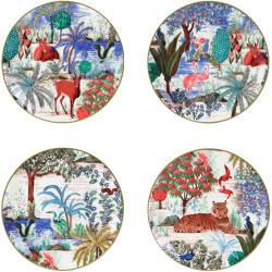 Набор тарелок для хлопьев Gien Le Jardin Du Palais 1853C04K00 Дизайн серии