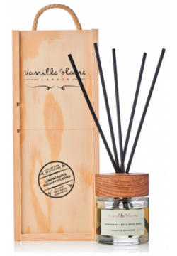 Диффузор ароматический Vanilla Blanc Лемонграсс и Эвкалипт в деревянной подарочной коробке VB0051 