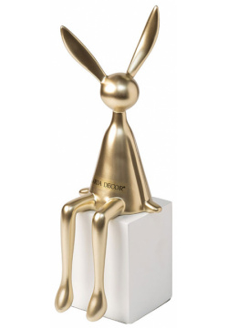 Статуэтка Garda Decor Кролик  цвет золото TB1129