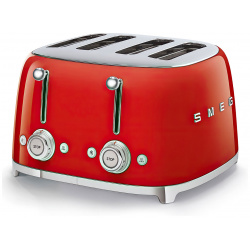 Тостер на 4 ломтика Smeg 50’s Style  красный TSF03RDEU
