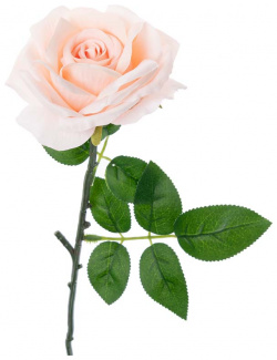 Цветы искусственные FloDecor Роза 60см  цвет светло розовый RDU6010/12