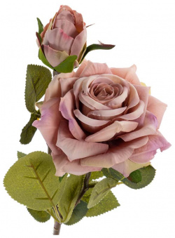 Цветы искусственные FloDecor Роза 47см  цвет светло розовый RSF4710/2light pink