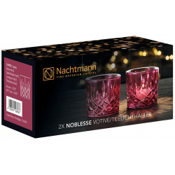 Набор подсвечников Nachtmann Noblesse 2шт  цвет малиновый 104900