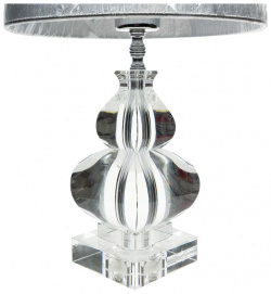 Лампа настольная Garda Decor с серебряным абажуром X387275