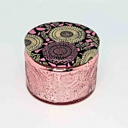 Свеча ароматическая Dom Aroma Limited Розовый закат  в маленькой стеклянной банке 2304