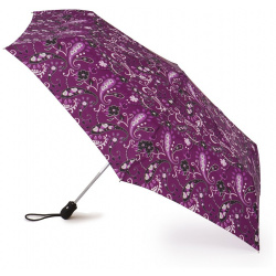 Зонт женский Fulton WhirlyPaisley купол 93см  фиолетовый J739 3054