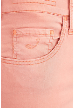 Однотонные джинсы из тенсела с вышивкой в виде заклепок JACOB COHEN