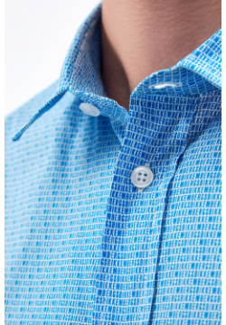 Хлопковая рубашка из джерси с коротким рукавом BIKKEMBERGS