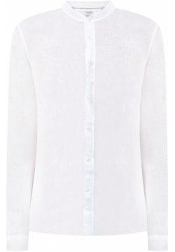 Белая рубашка из дышащей льняной ткани BRUNELLO CUCINELLI 