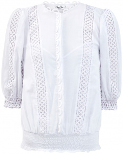 Легкая блуза Estela с ажурной вышивкой в тон CHARO RUIZ IBIZA 