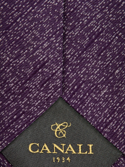 Шелковый галстук с вышитым жаккардовым принтом CANALI