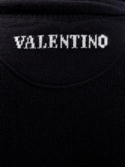 Джемпер из шерсти и кашемира с асимметричным шарфом VALENTINO