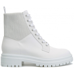 Белые ботинки Martis из кожи с массивной подошвой GIANVITO ROSSI Стильные