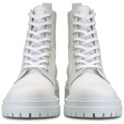 Белые ботинки Martis из кожи с массивной подошвой GIANVITO ROSSI