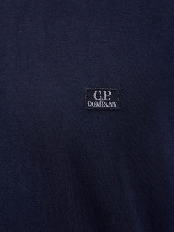 Минималистичная футболка из джерси с вышитым патчем C P COMPANY