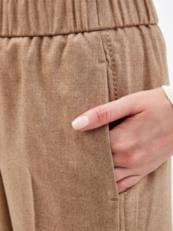Укороченные брюки из шерсти и кашемира PESERICO
