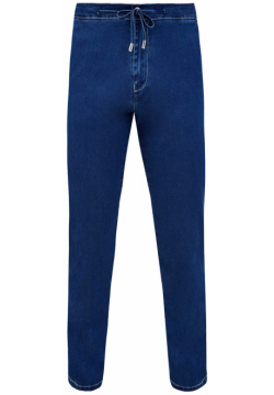 Окрашенные вручную джинсы с поясом на кулиске CANALI Мужские ручной