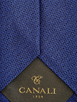 Шелковый галстук ручной работы с жаккардовым паттерном CANALI