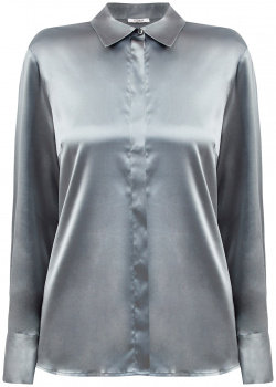 Блуза из струящегося атласного шелка с цепочками Punto Luce PESERICO 