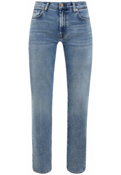Прямые джинсы из окрашенного вручную денима Luxe Vintage 7 FOR ALL MANKIND 