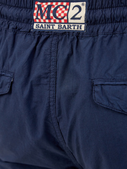 Свободные брюки из хлопка с поясом на кулиске MC2 SAINT BARTH