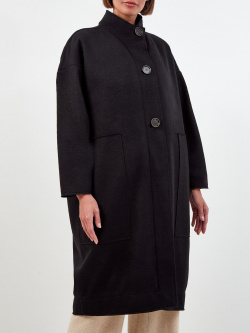 Шерстяное пальто oversize с застежкой на пуговицы GENTRYPORTOFINO