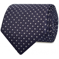 Шелковый галстук с вышитым жаккардовым паттерном CANALI Мужской в