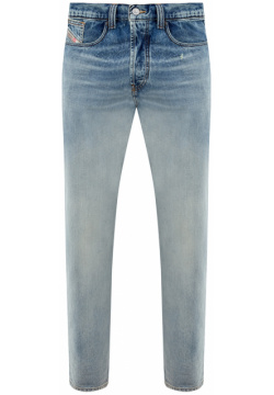 Прямые джинсы 2010 D Macs из выбеленного хлопкового денима DIESEL 